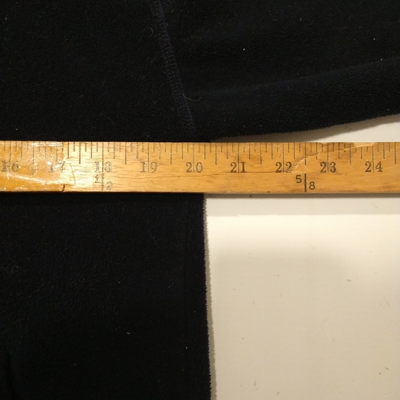 English bay fleece S blue Canada made measurement good condition native embroide - Picture 8 of 11